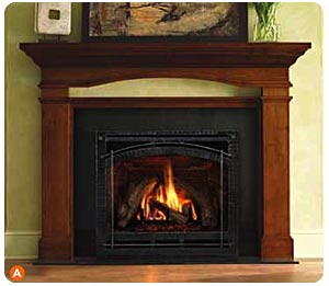 Gas fireplace inserts